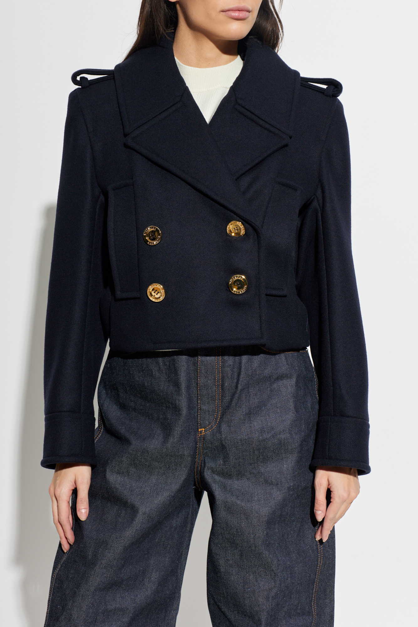 ジャケット・アウター 90's GIVENCHY WOOL CHINA JACKET Givenchy Wool jacket with epaulettes | Women's | Vitkac